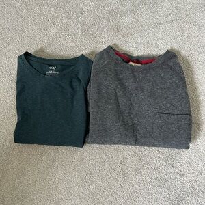H&M Teal shirt and Wind River Charcoal Gray Long Sleeve Shirt